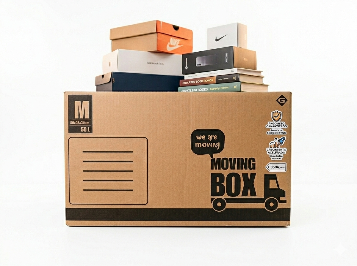 Caja de emprendimiento premium de 350 euros con garantÃa de producto y oportunidad de crecimiento acelerado.