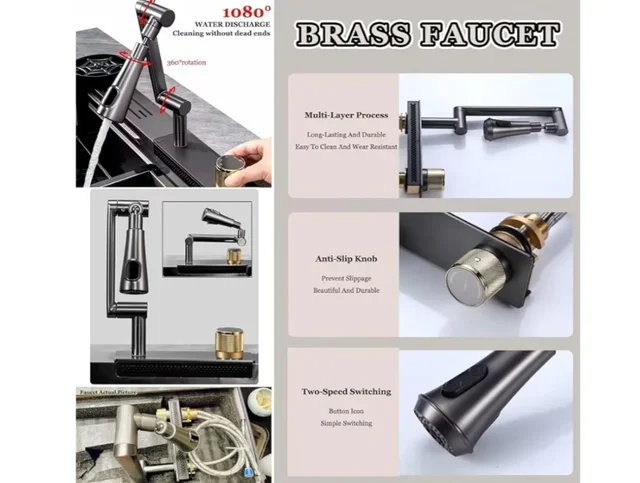 Grifo cocina VISHUFASHION 1080° plegable - Imagen 4
