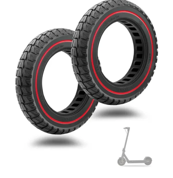 2 Llantas 10x2 Sólidas Patinete