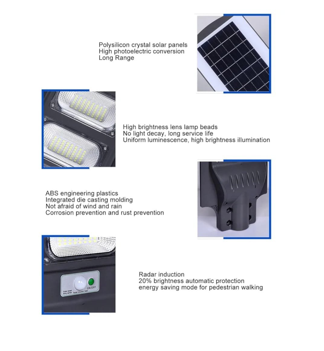 Lámpara solar LED de exterior (Panel trasero) - Imagen 4