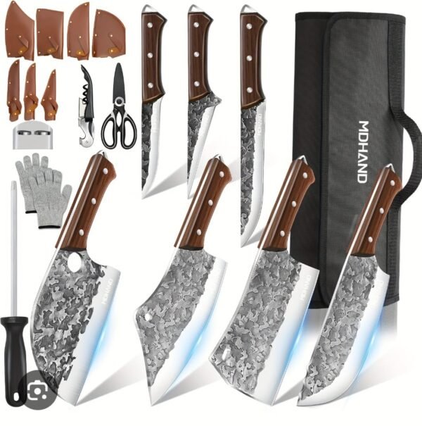 Juego de cuchillos de cocina de 6 piezas de acero inoxidable