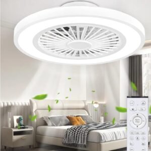 ventilador de techo con una luz LED integrada