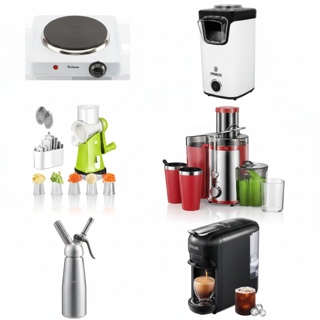 Pack 6: Sifón Nata, Cafetera y Licuadora
