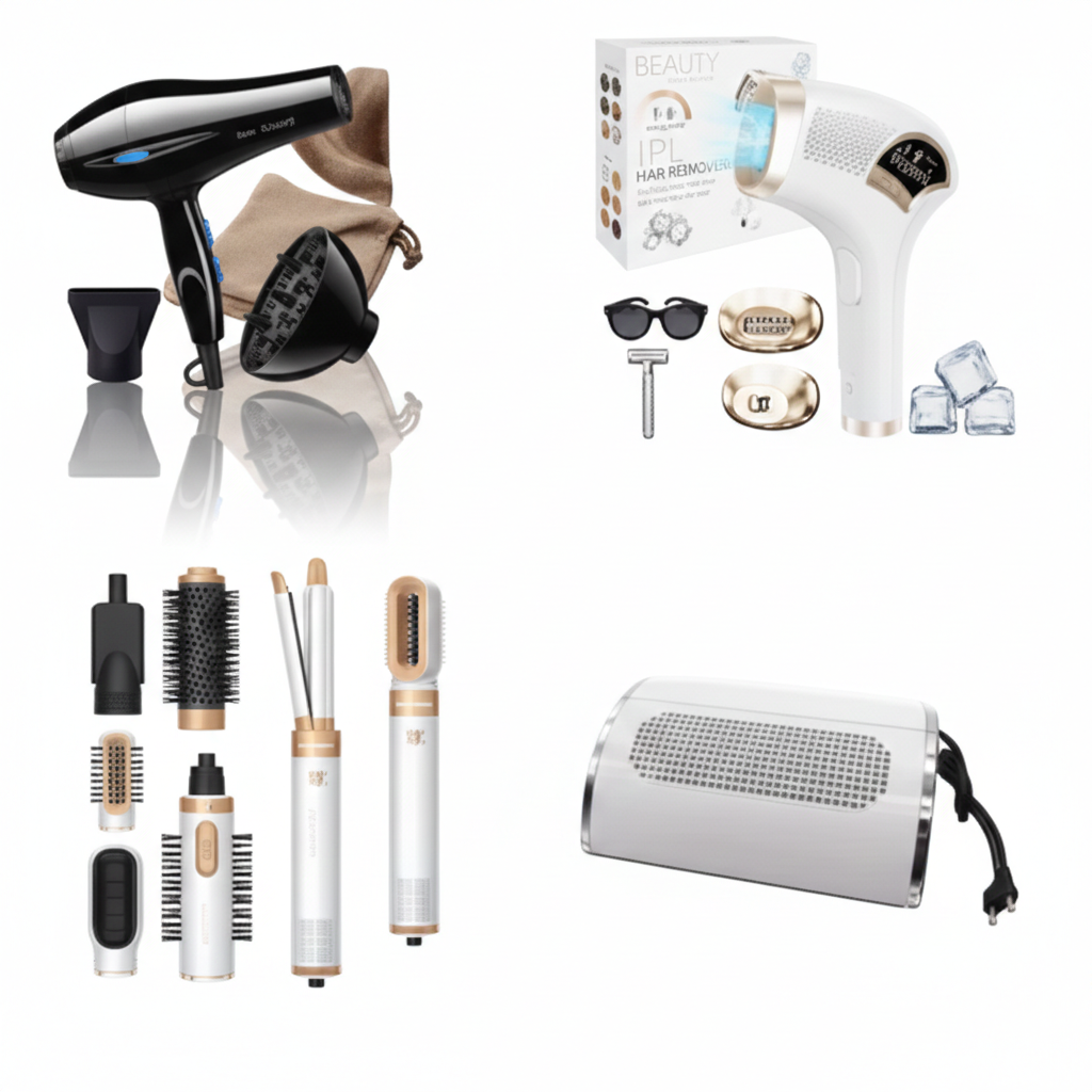 Pack 4 en 1 Cuidado Personal: IPL, Secador , Aspirador Uñas