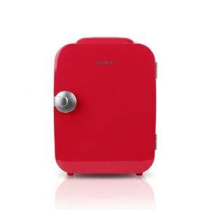 Mini nevera Cecotec Bolero Minicooling de 4 litros en color rojo con diseño retro
