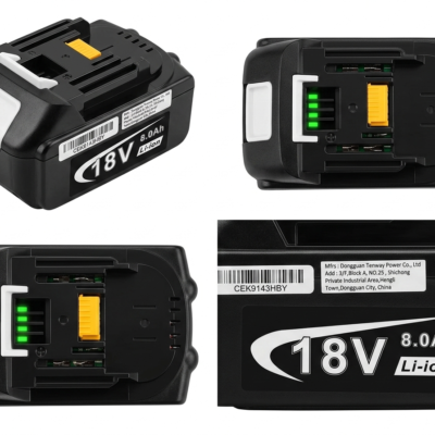 Batería 18V 8.0Ah Li-ion alto rendimiento.