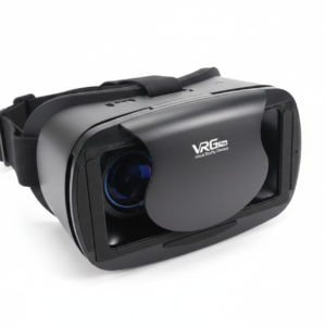 Visor de realidad virtual VRG Pro para smartphones en color negro fondo blanco