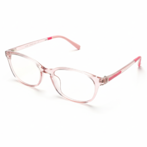Gafas graduadas con montura de pasta rosa transparente para mujer