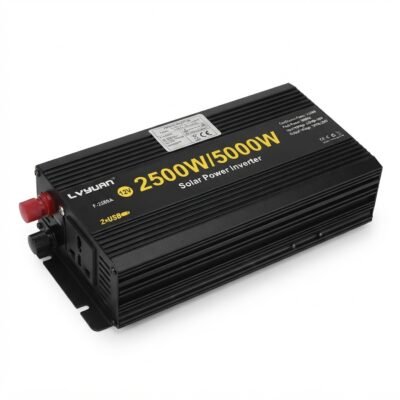 Inversor de corriente LVYUAN 12V 2500W 5000W pico con salidas USB