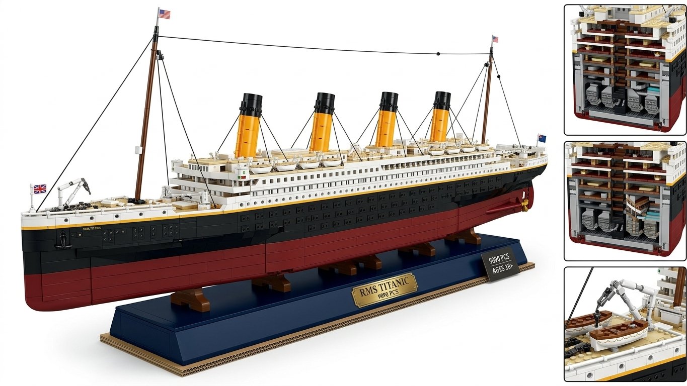 Maqueta bloques Titanic